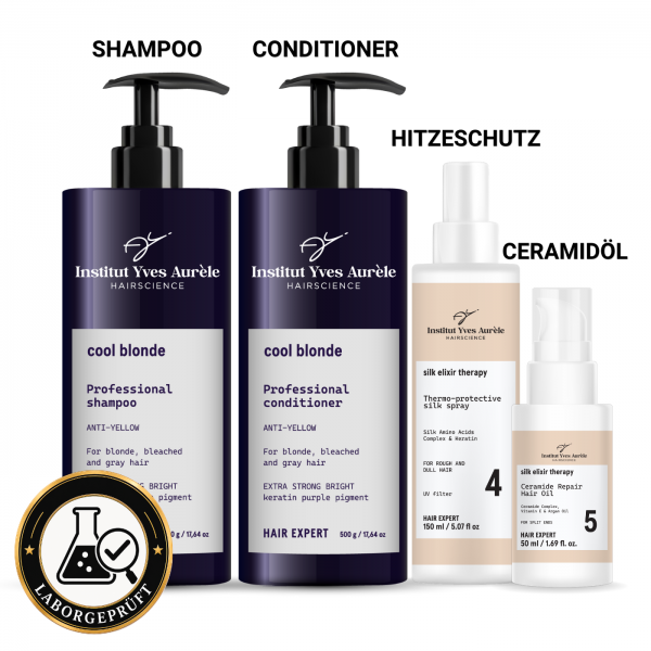 Komplettset XXL zur Neutralisierung von Gelbstich und Reparatur der Haare – Anti-Yellow & Repair Komplettset XXL zur Neutralisierung von Gelbstich und Reparatur der Haare – Anti-Yellow & Repair