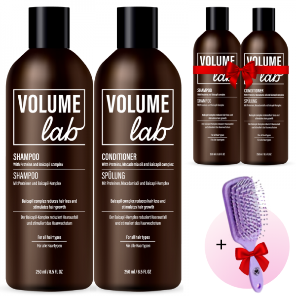 Volume Lab Shampoo und Spülung + zusätzliches Geschenk-Set