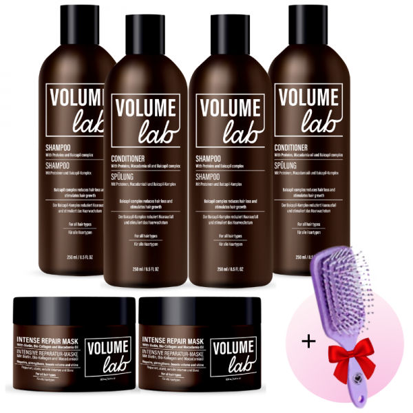 Zwei VOLUME LAB Sets + ein Kamm als Geschenk